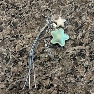 Bagcharm/ Keychain Mint
Stars Silver Tone